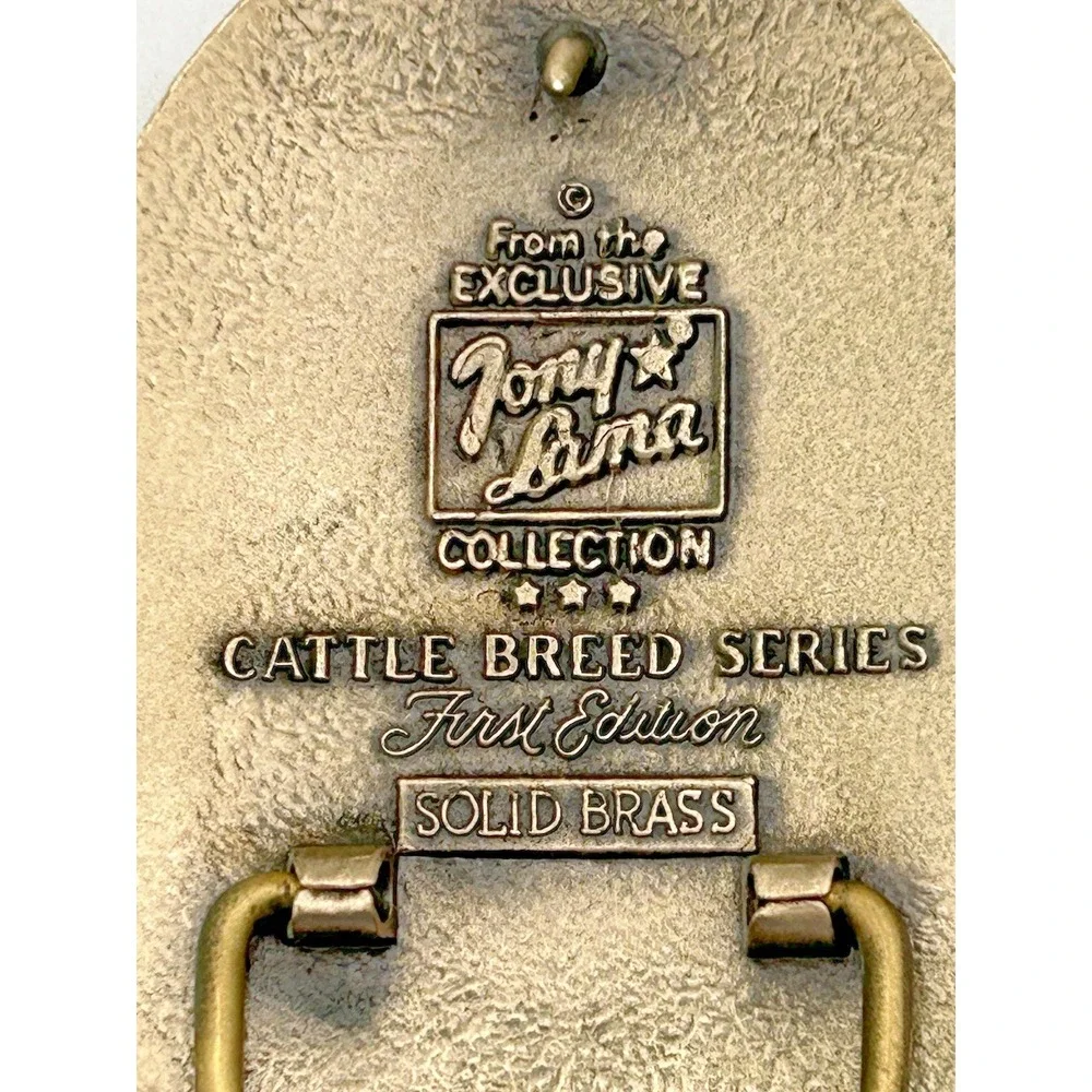 TONY LAMA Angus Bull Cow Sire Belt Buckle Cattle Breed Series FIRST Edition
